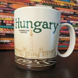 Starbucks Hungary Mug - Cream, Brown, and Green